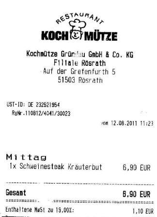 fraw Hffner Kochmtze Restaurant